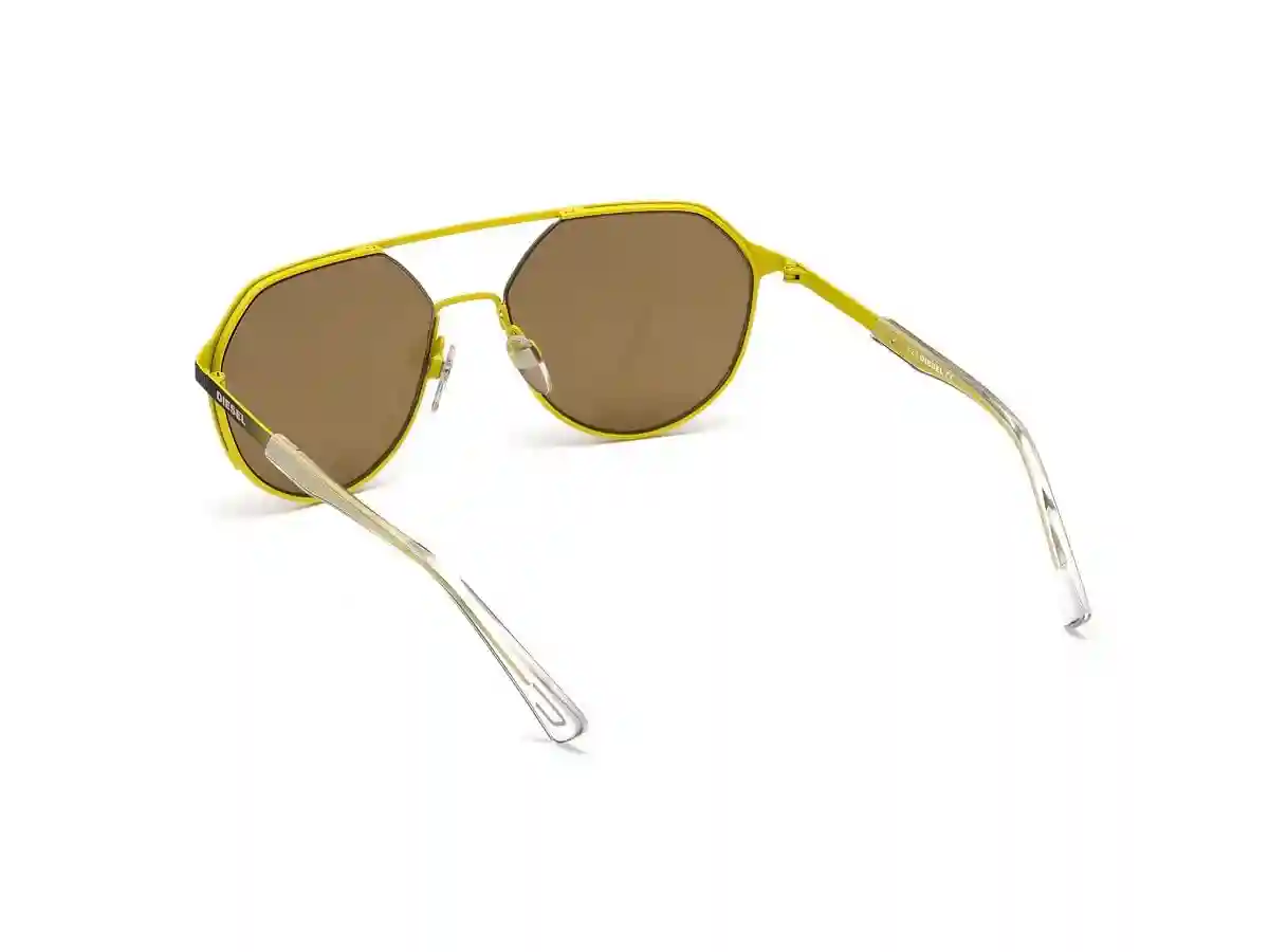 Black Acetate Aviator Men Black Sunglasses