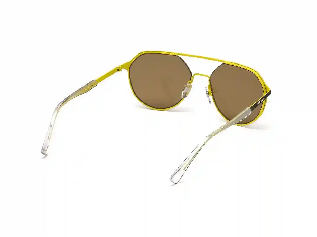Black Acetate Aviator Men Black Sunglasses