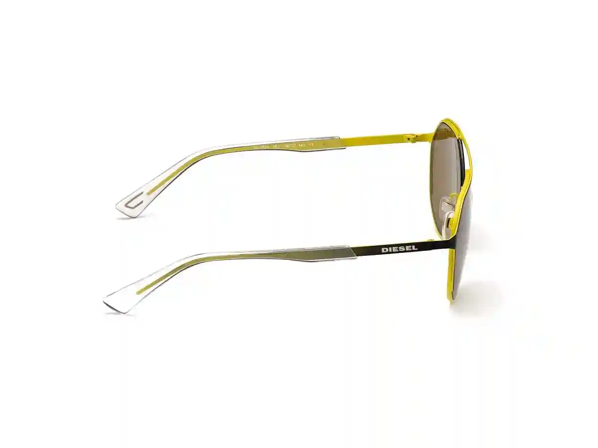 Black Acetate Aviator Men Black Sunglasses