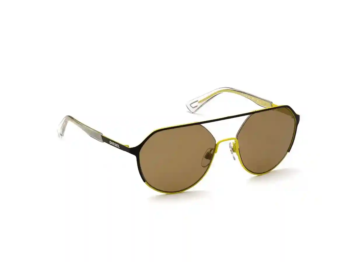 Black Acetate Aviator Men Black Sunglasses