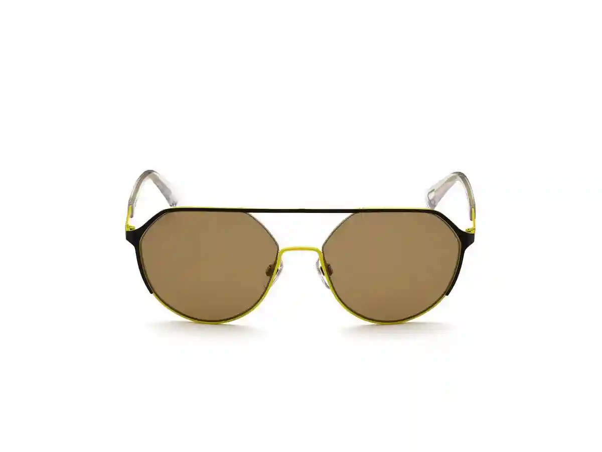 Black Acetate Aviator Men Black Sunglasses
