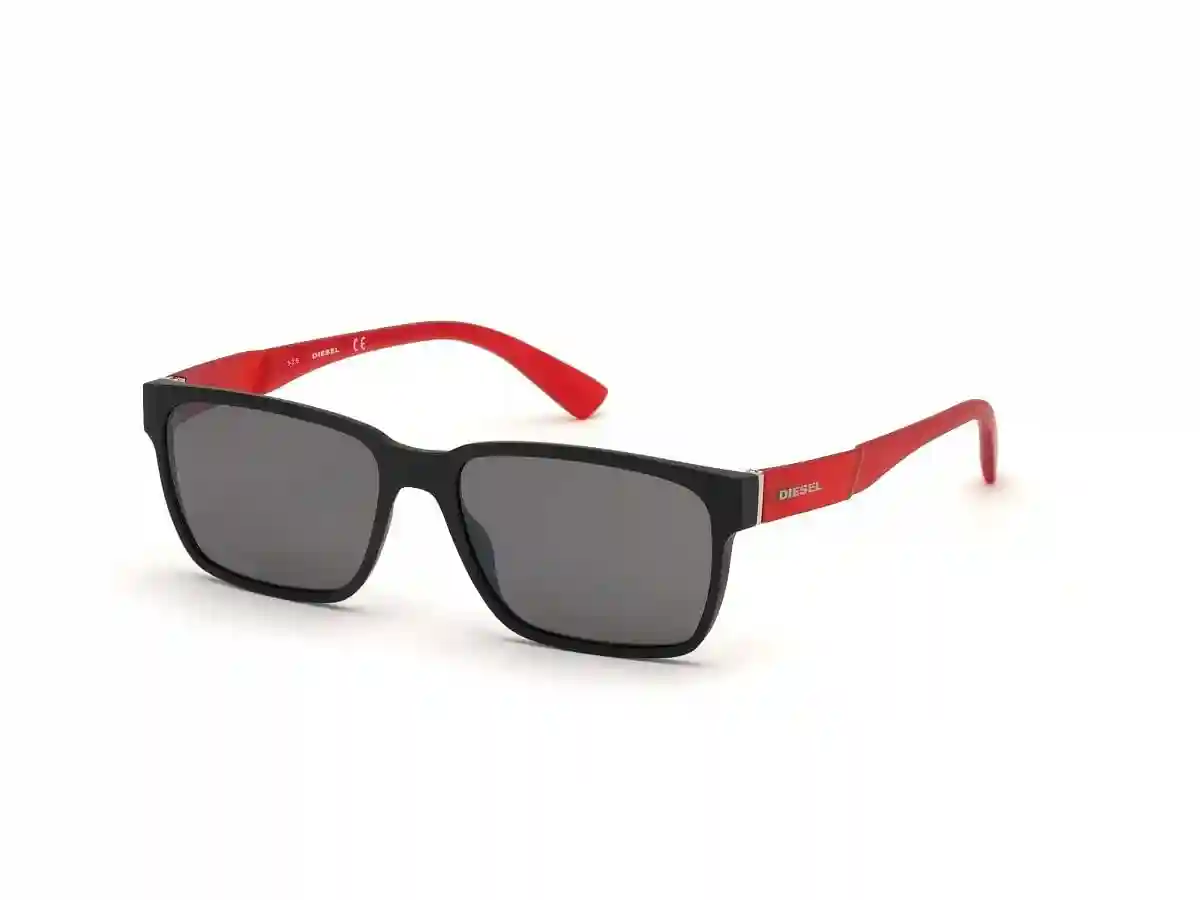 Black Acetate Rectangular Men Black Sunglasses
