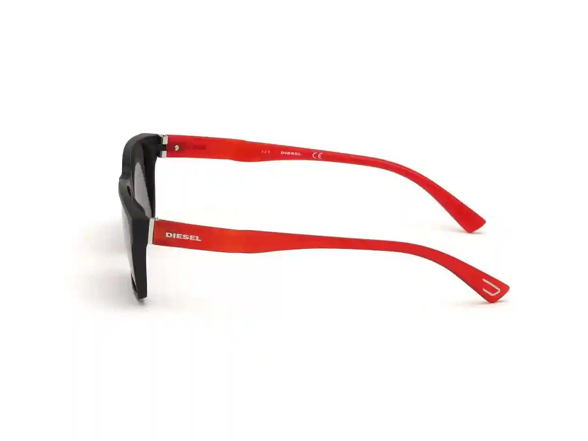 Black Acetate Rectangular Men Black Sunglasses