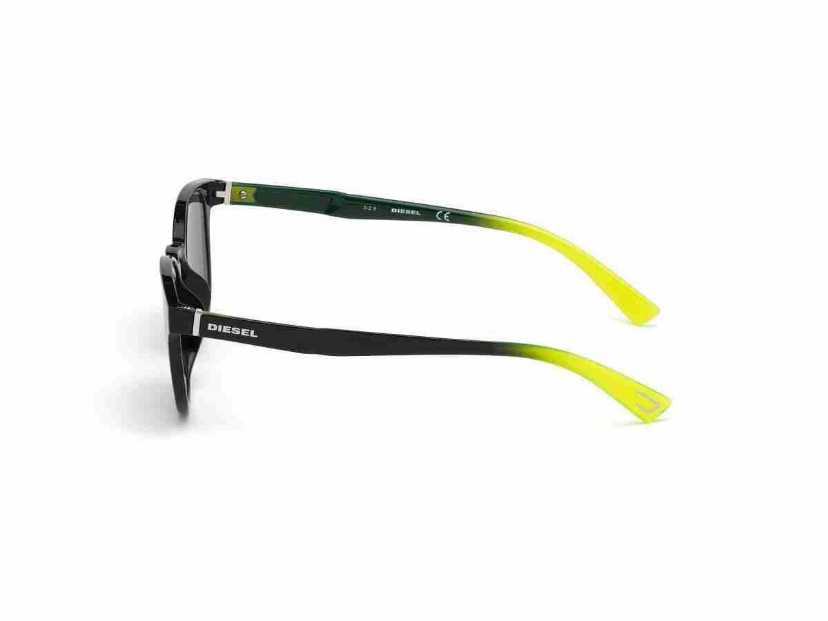 Black Acetate Round Men Black Sunglasses