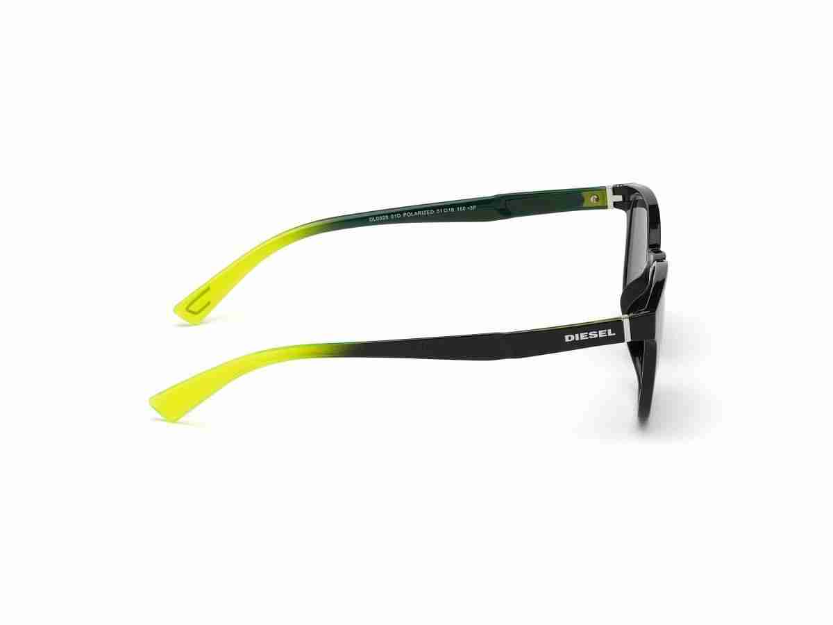 Black Acetate Round Men Black Sunglasses