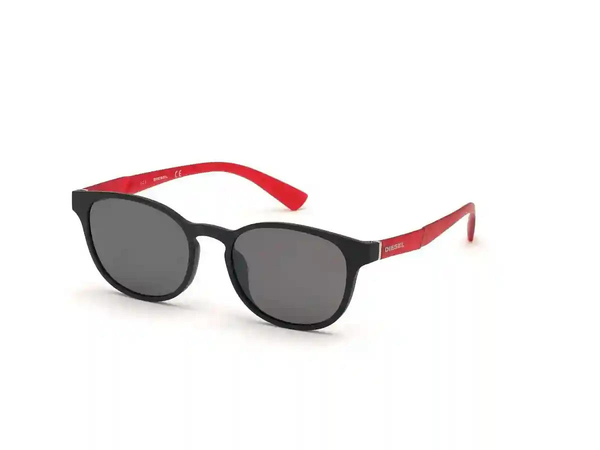 Black Acetate Round Men Black Sunglasses