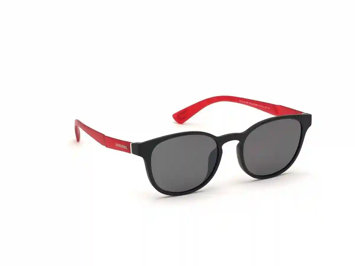 Black Acetate Round Men Black Sunglasses
