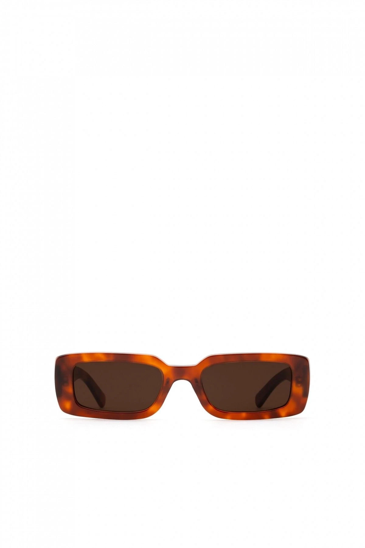 Brown Rectangular modern design sunglasses