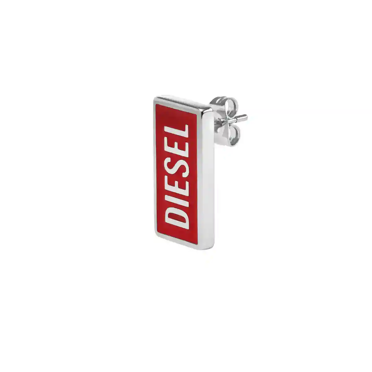 Silver Diesel Steel Silver Earring Dx1367040