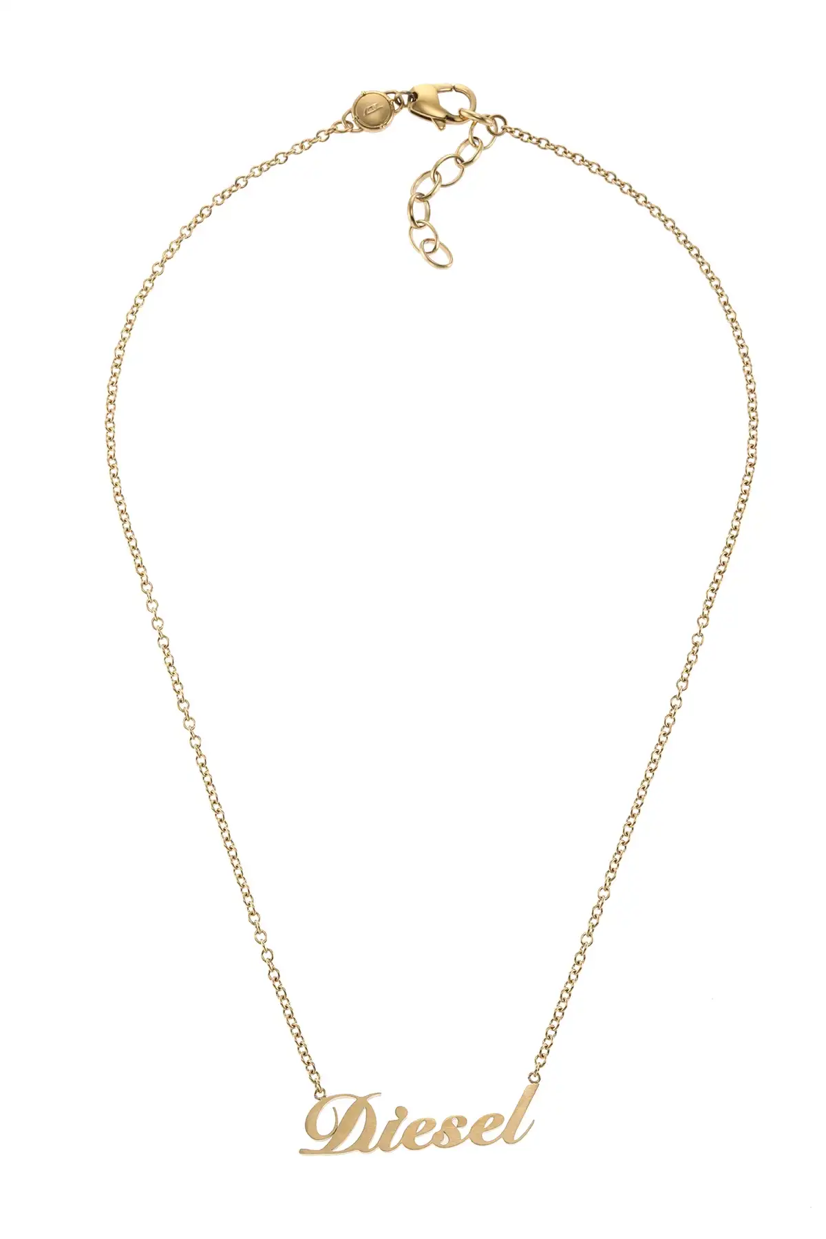 Gold Diesel Steel Gold Necklace Dx1372710