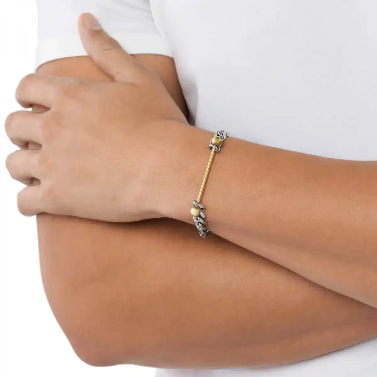 Silver Diesel Steel Silver Bracelet Dx1410931