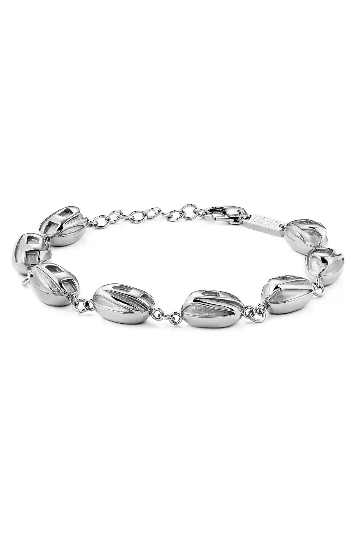 Silver Diesel Steel Silver Bracelet Dx1483040
