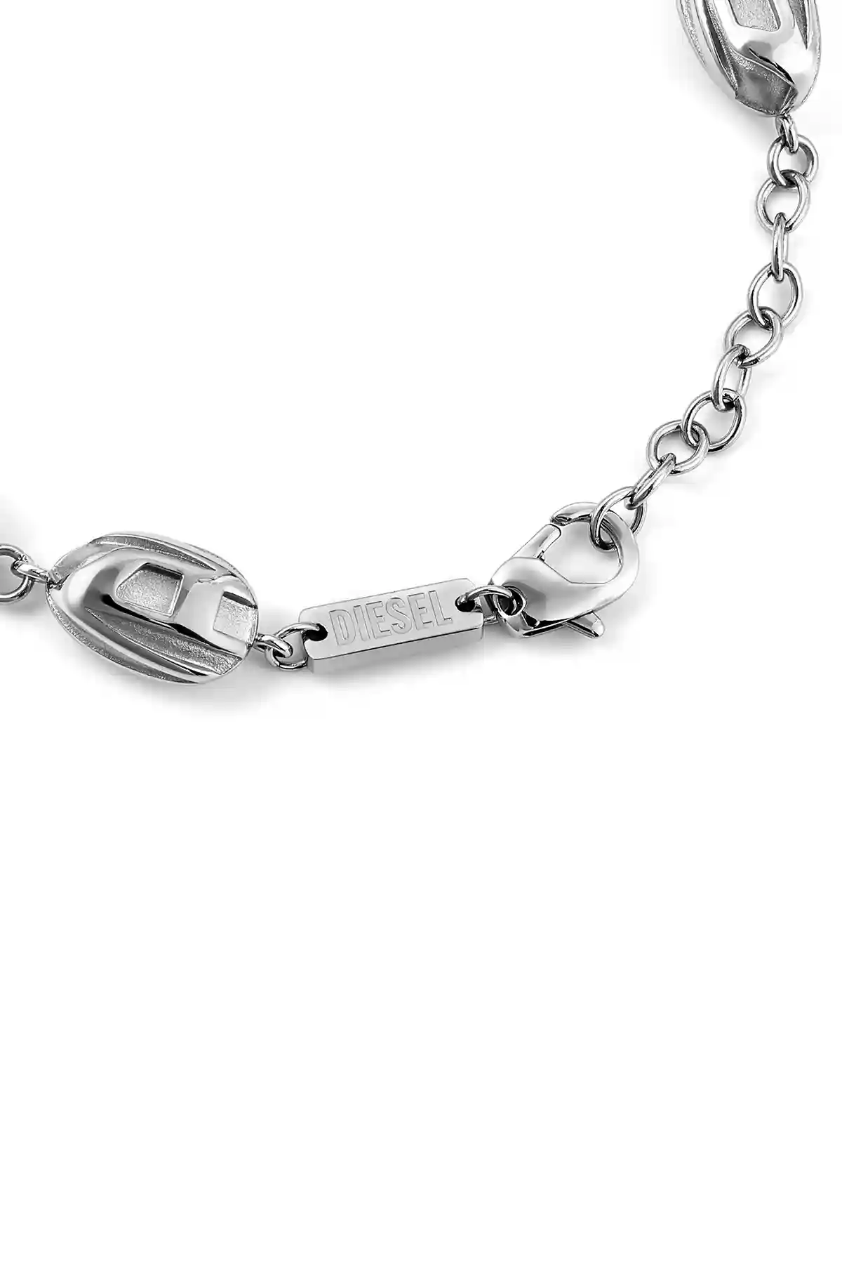 Silver Diesel Steel Silver Bracelet Dx1483040