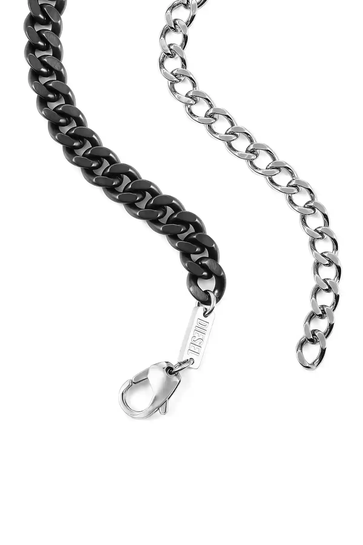 Grey Diesel Steel Gunmetal Necklace Dx1487060