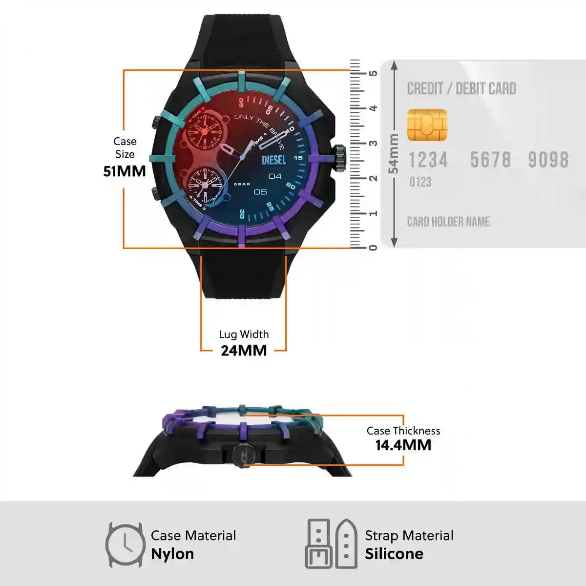 Black Dz1986I Watch