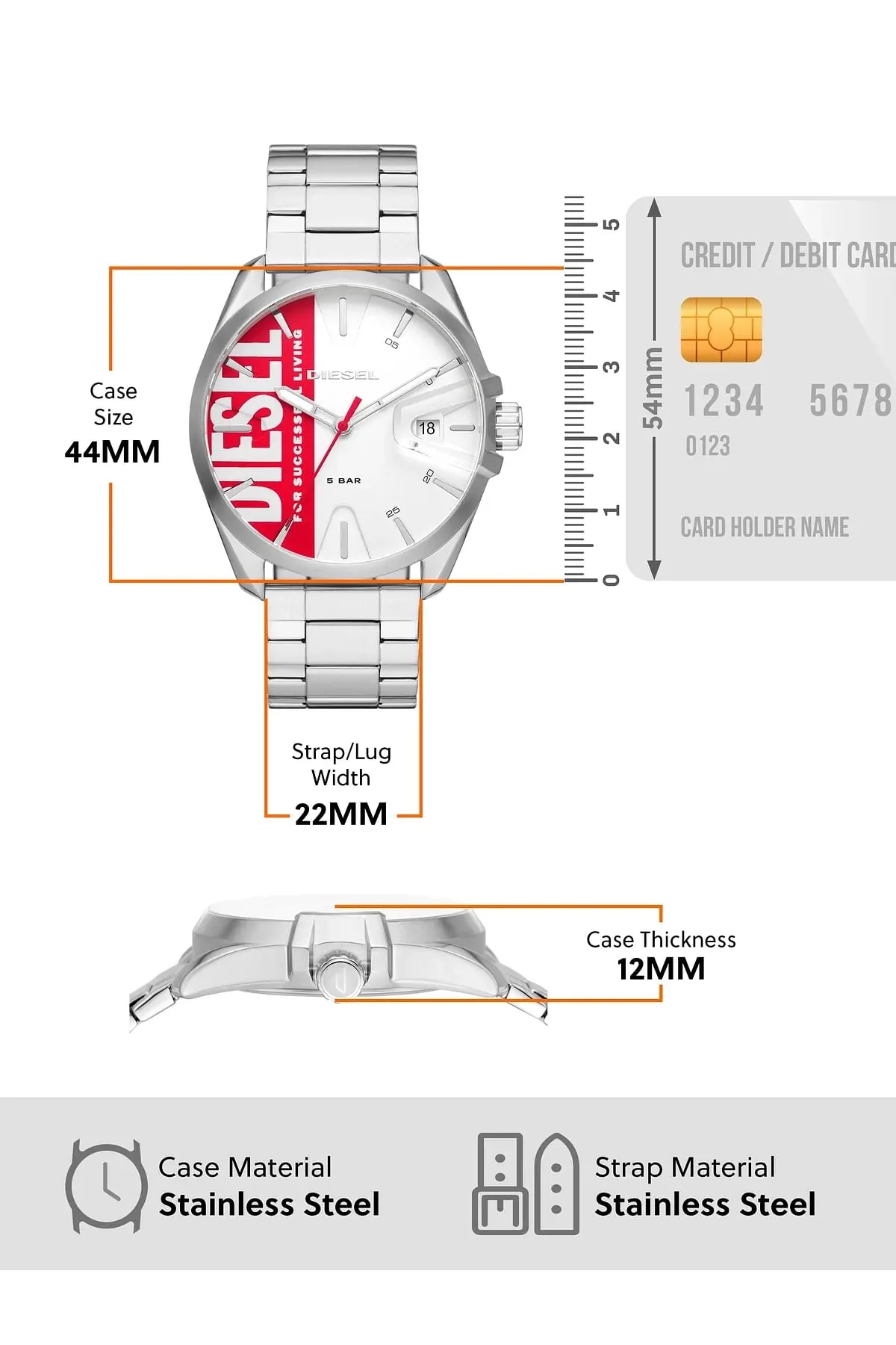 Silver Dz1992I Watch
