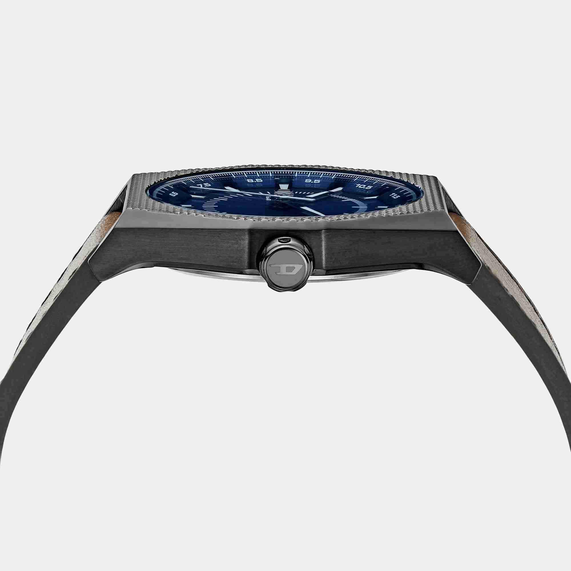 Scraper Men Quartz Blue Dial Analog Leather Watch DZ2189