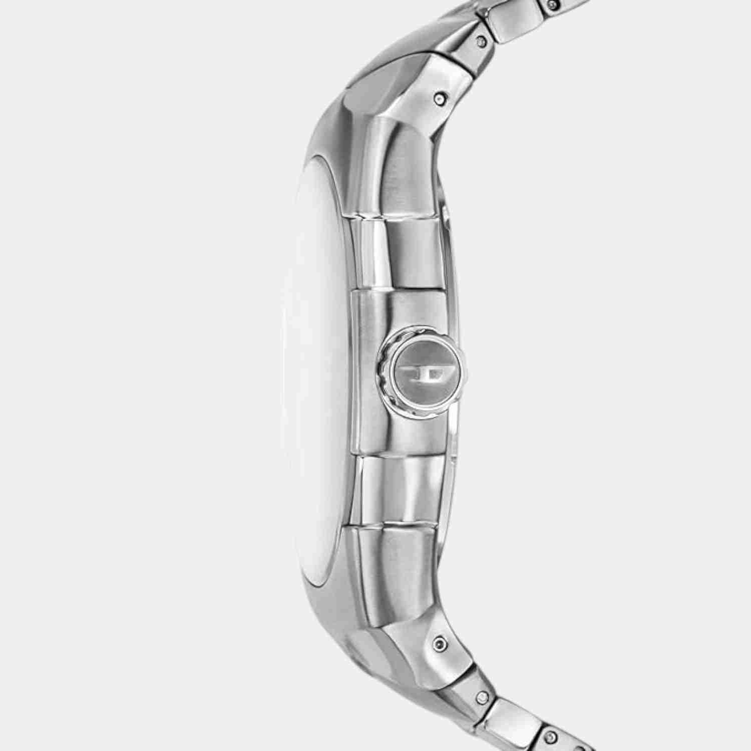 D-Sruptor Men Quartz Silver Dial Analog Stainless Steel Watch DZ2212