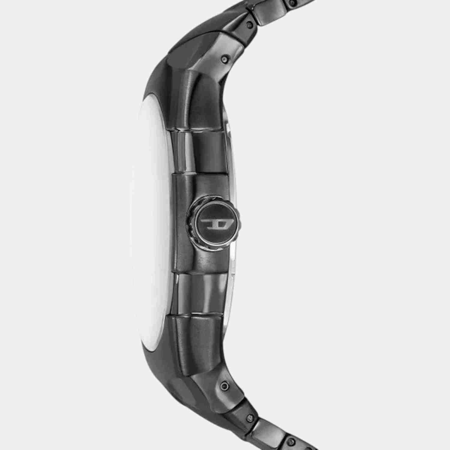 D-Sruptor Men Quartz Silver Dial Analog Stainless Steel Watch DZ2213