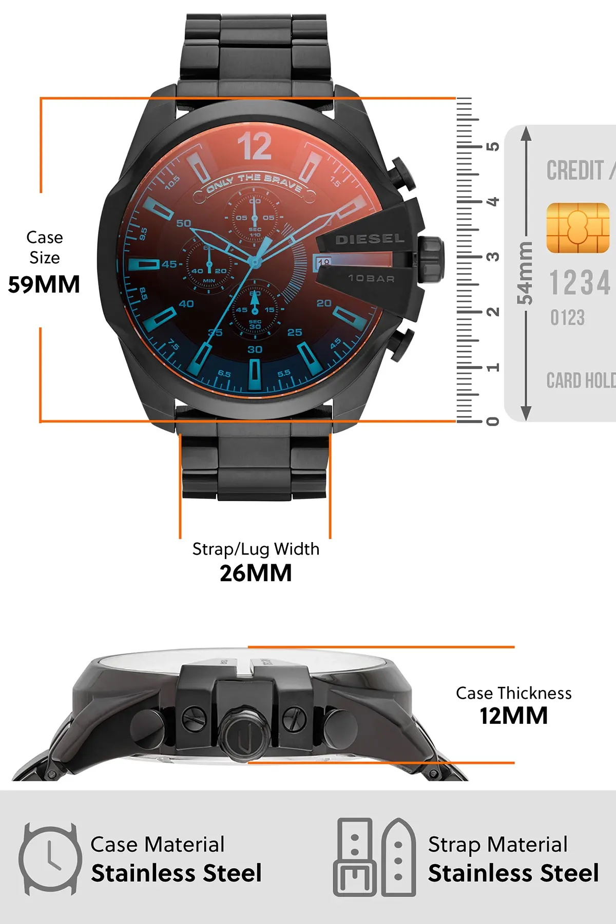 Black Dz4318I Watch