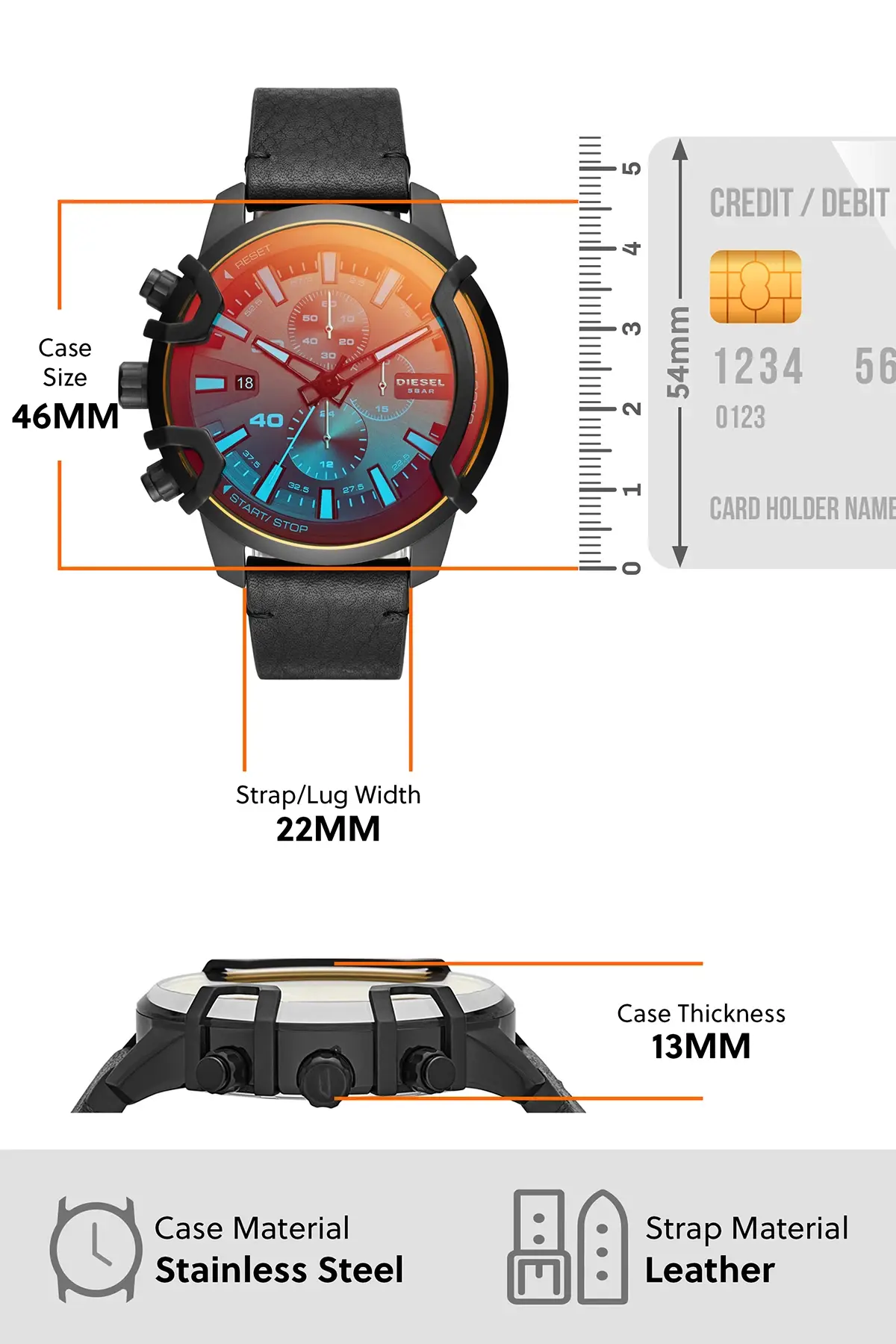 Black Dz4519I Watch