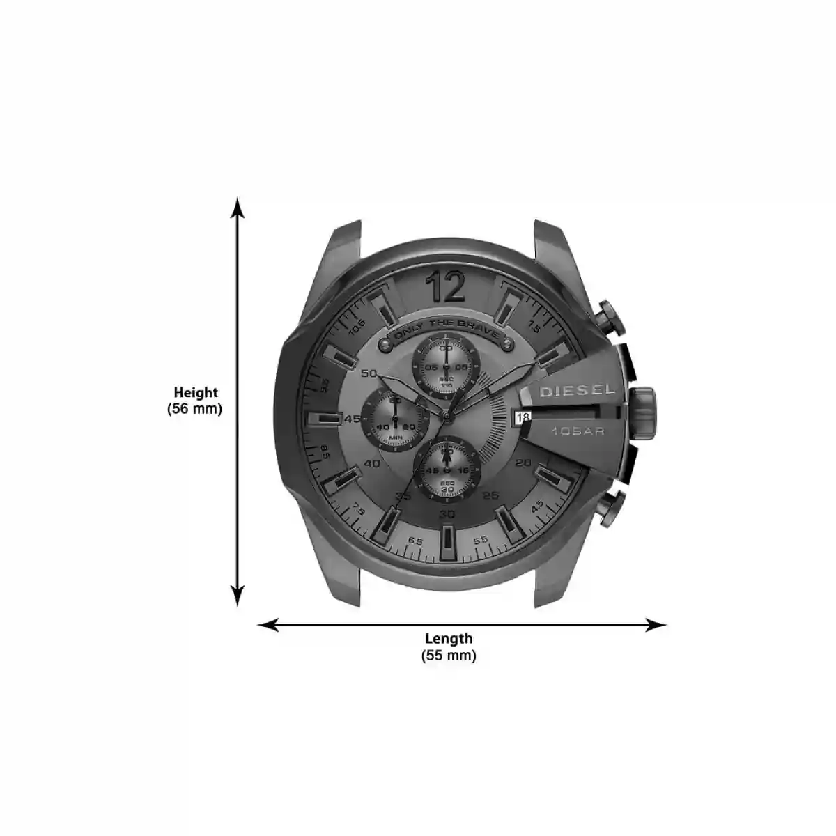 Grey Mega Chief Men Grey Watch