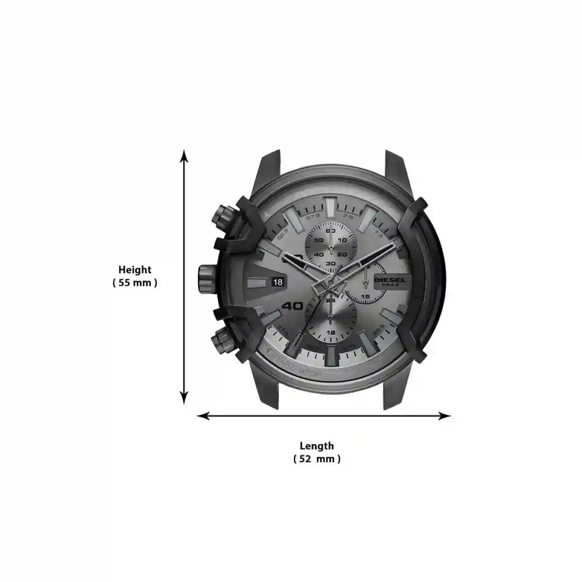 Grey Griffed Men Grey Watch