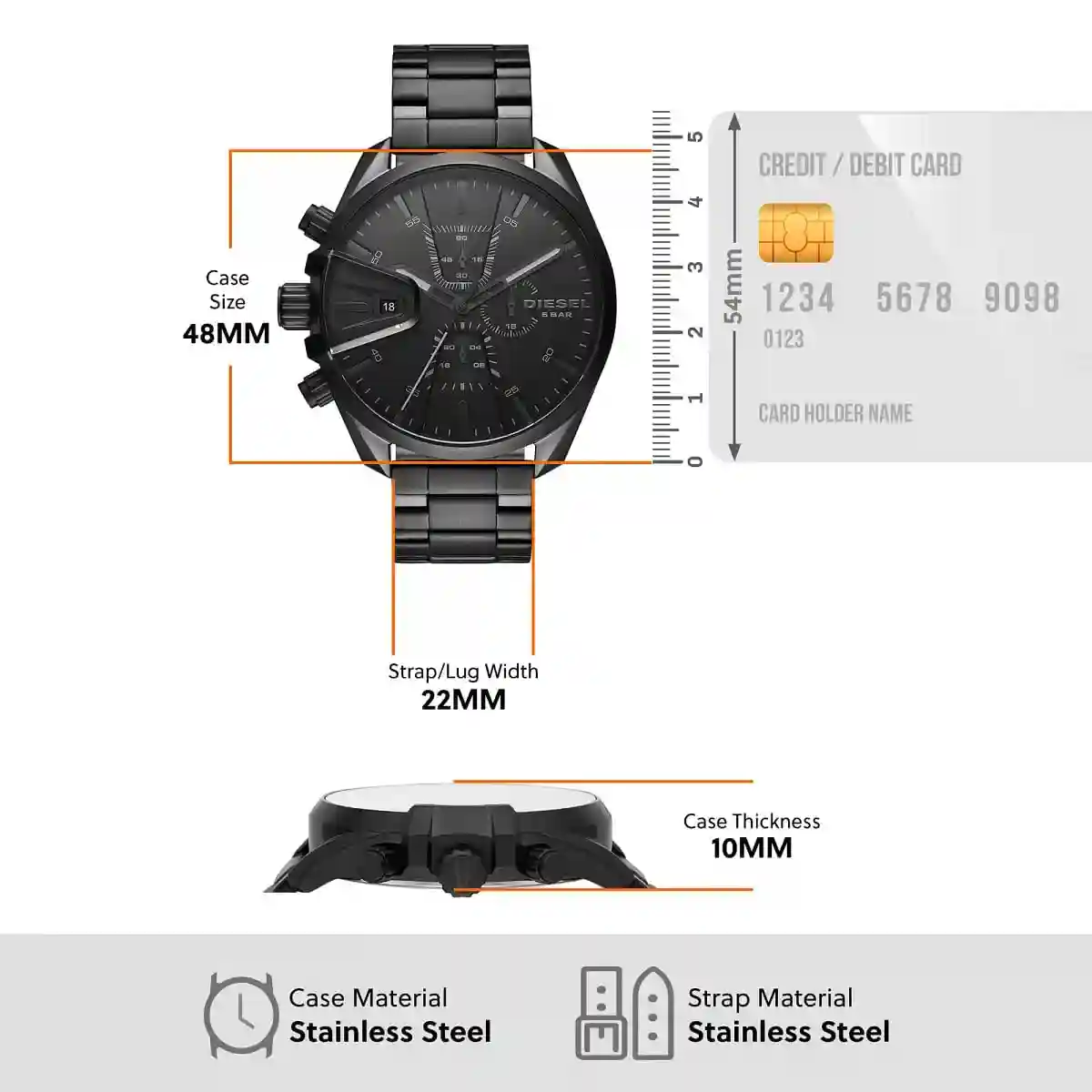 Black Dz4537 Watch
