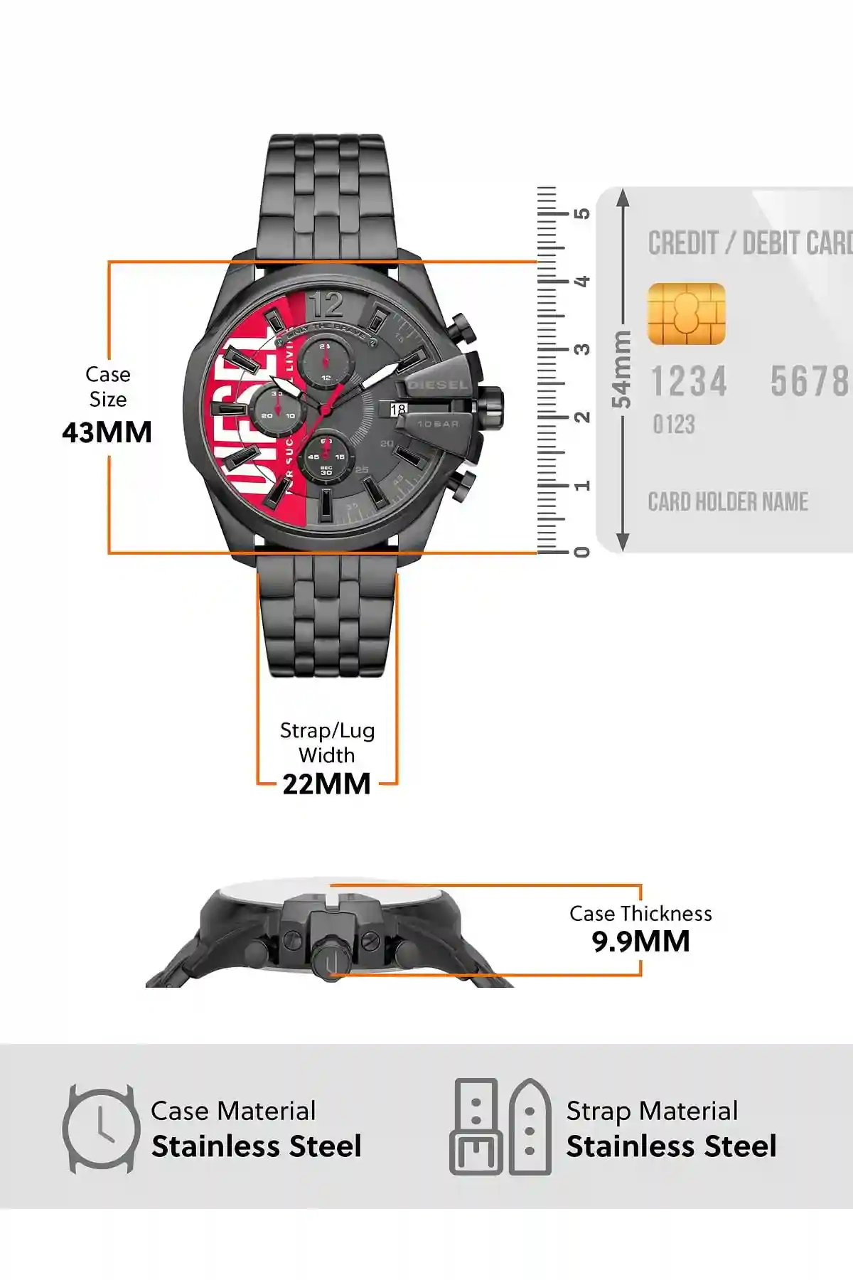 Grey Dz4600 Watch