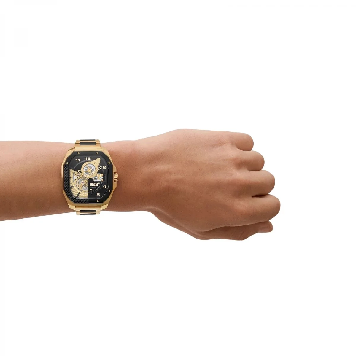 Multicolor Diesel Flayed Two Tone Watch Dz7471