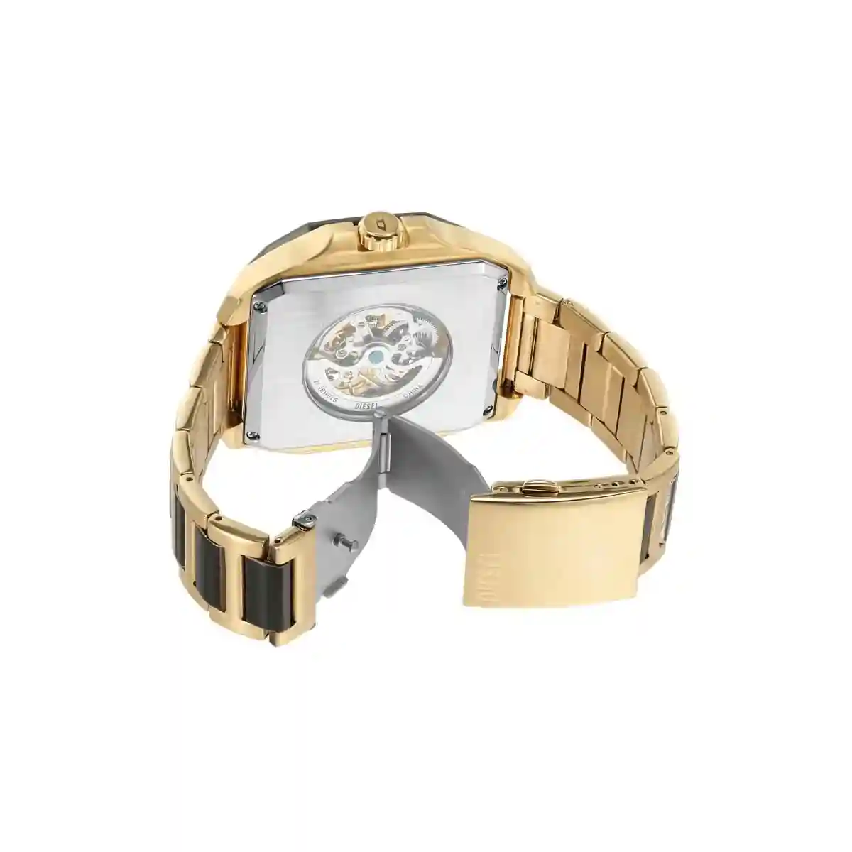 Multicolor Diesel Flayed Two Tone Watch Dz7471