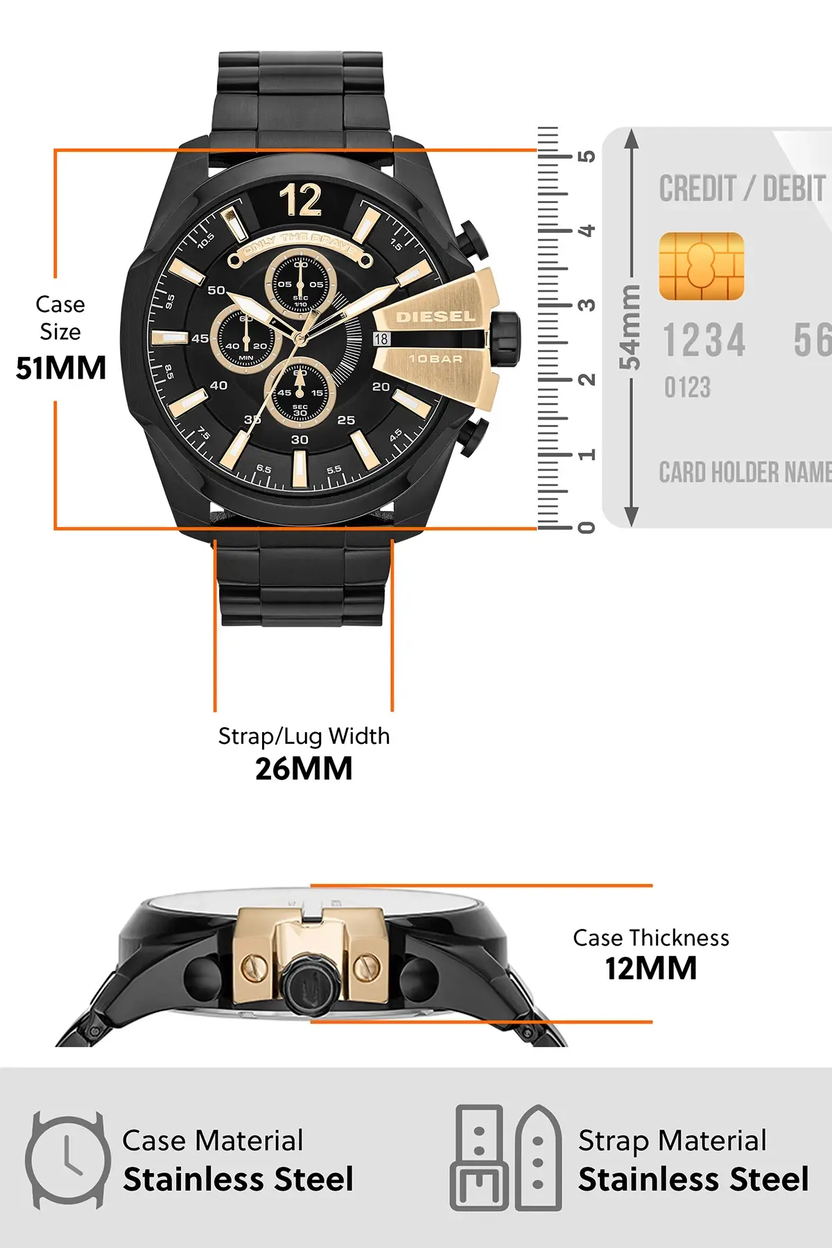 Black Dz4338 Watch