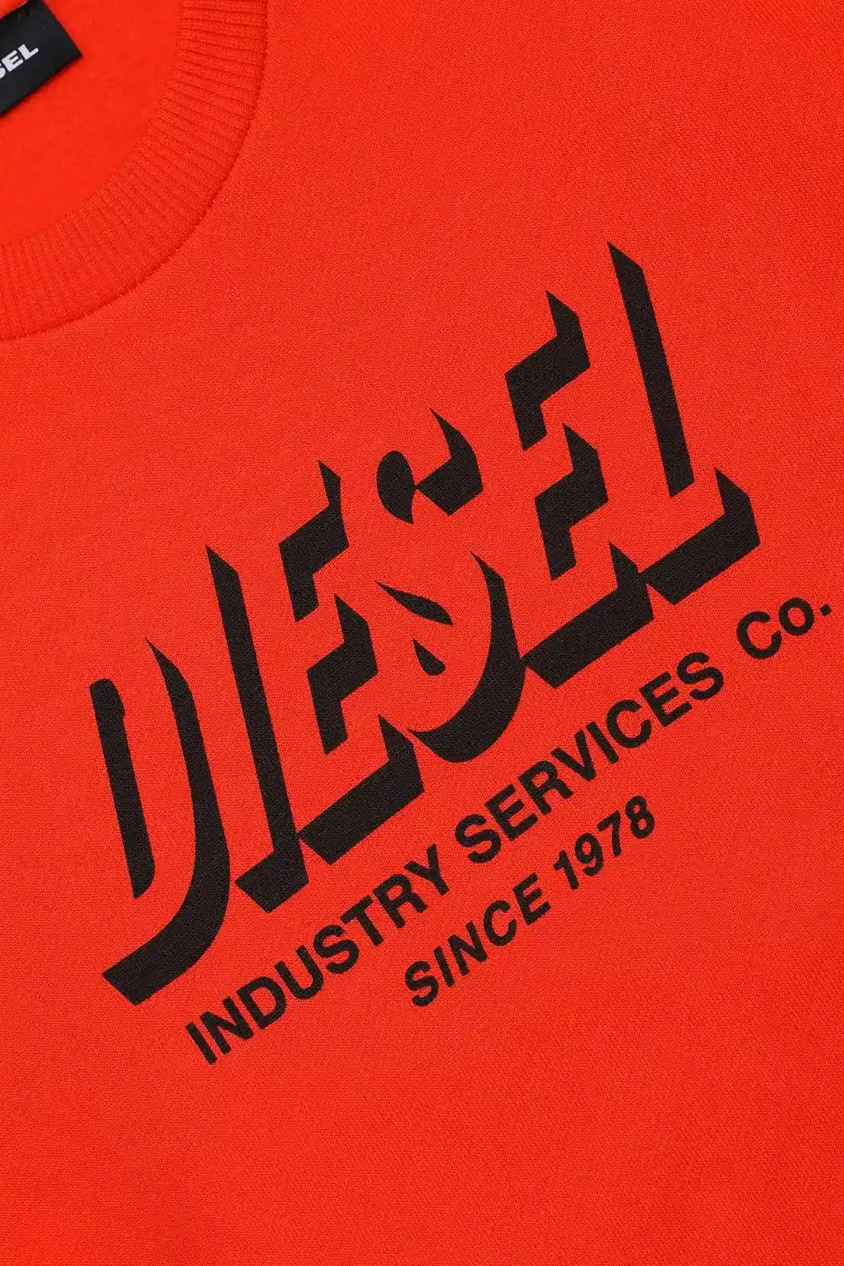Orange Sweatshirt with printed logo