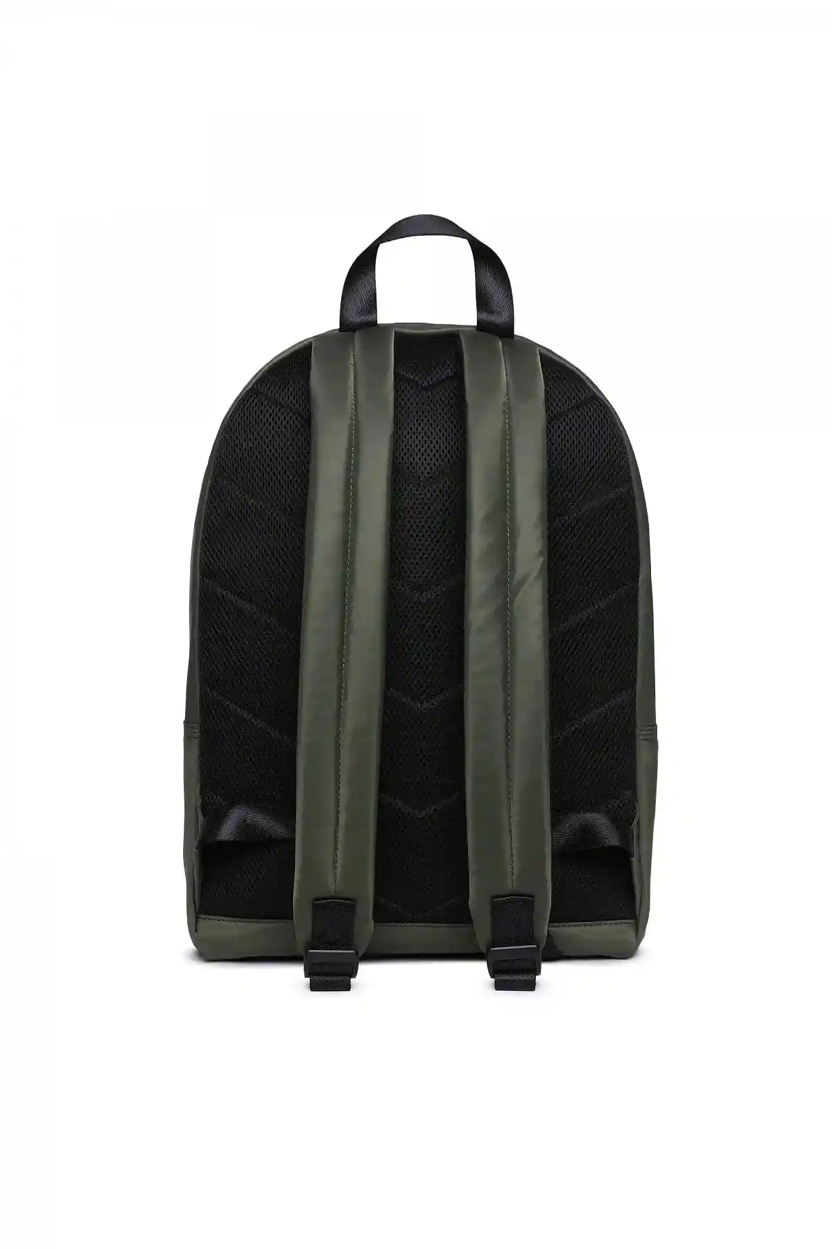 Green Backpack with partial logo