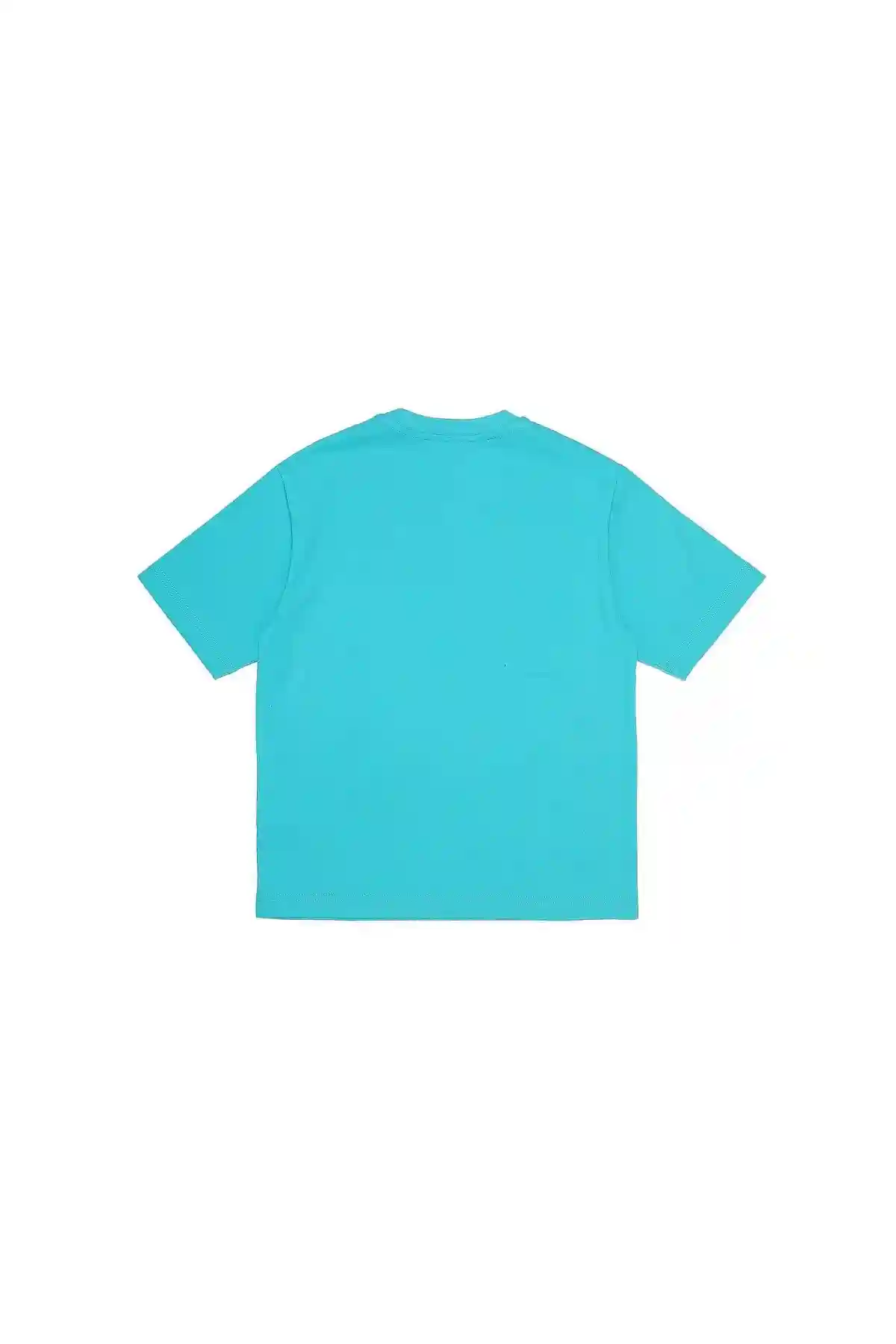 Green Graphic T-shirt in slub cotton