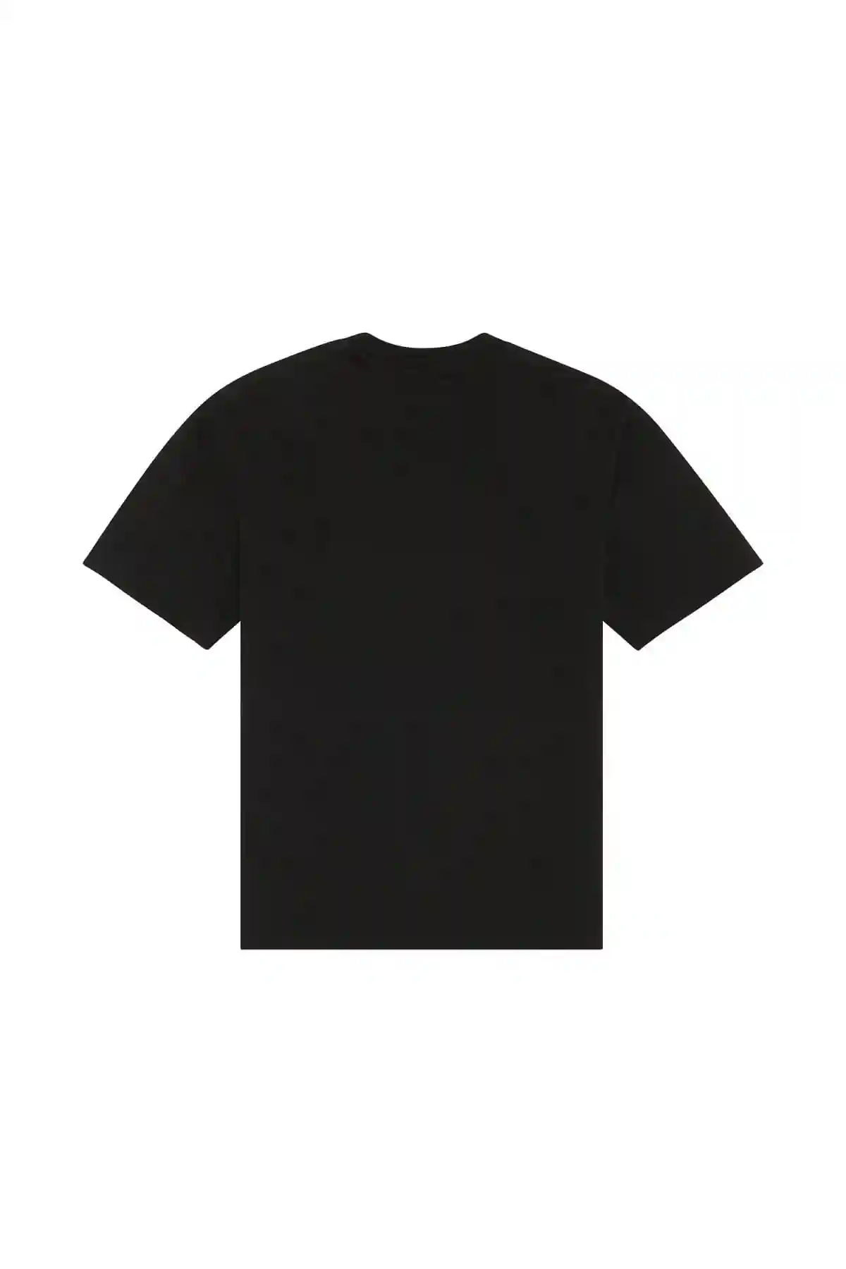 Black Graphic T-shirt in slub cotton