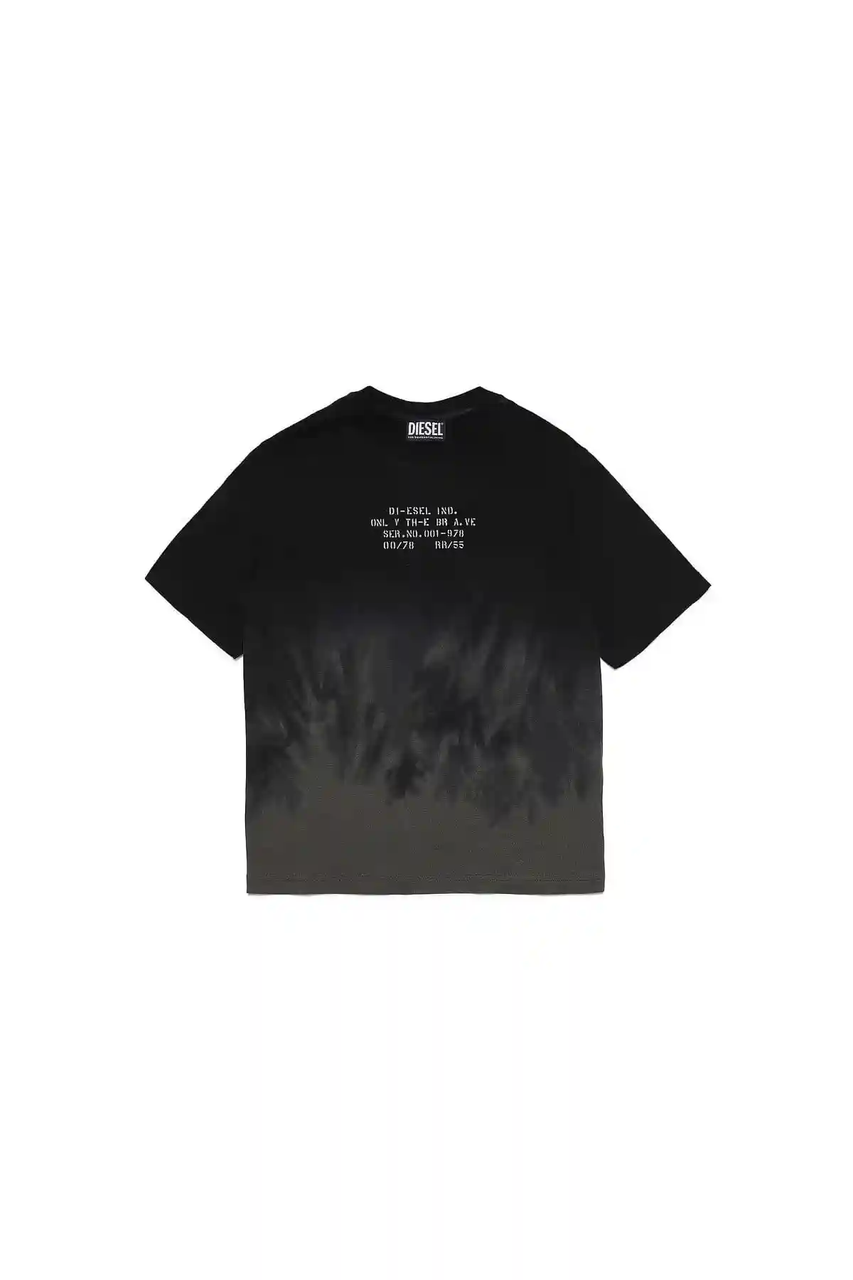 Black and Green T-shirt with flame effect