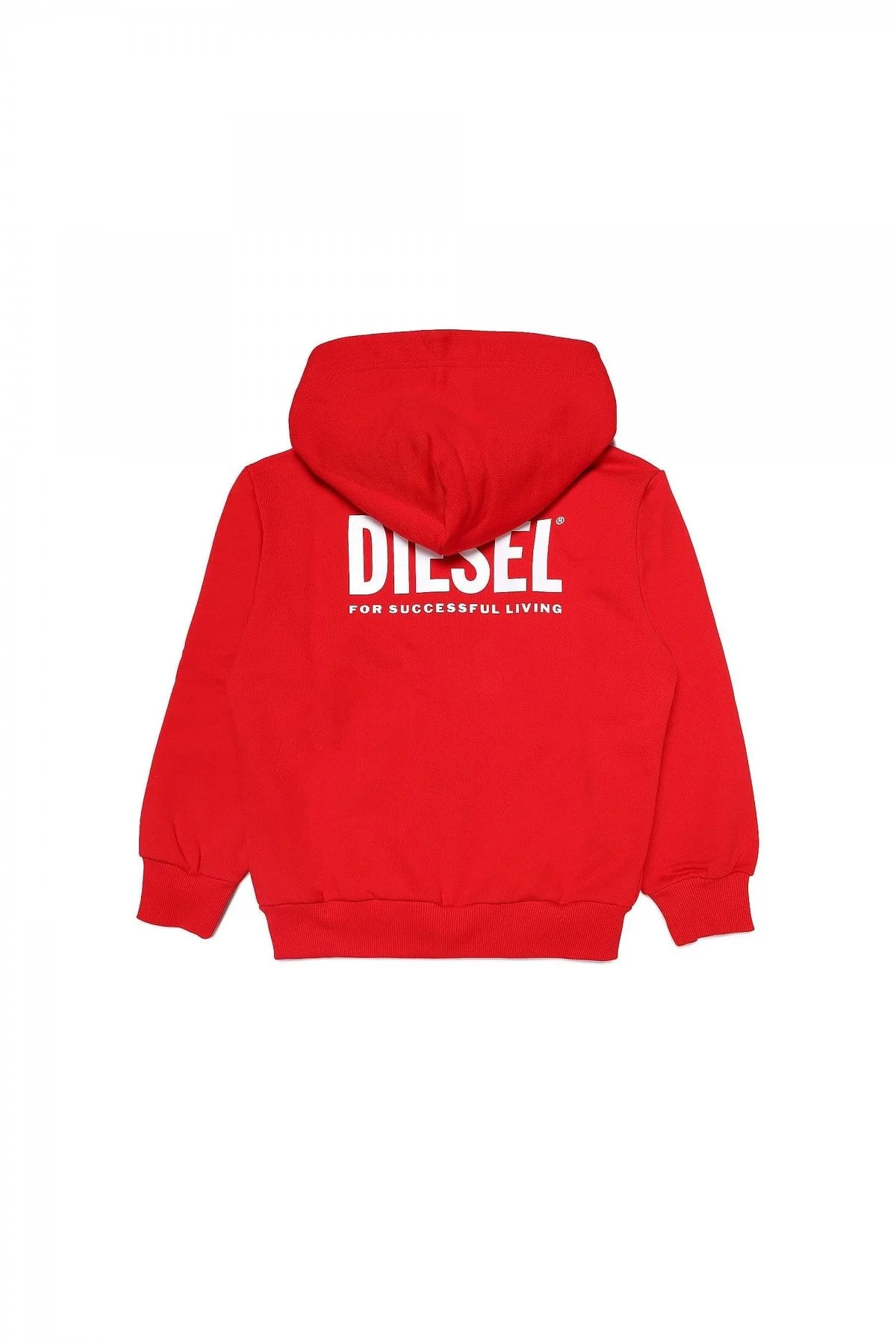 Red Zip-up hoodie with logo prints