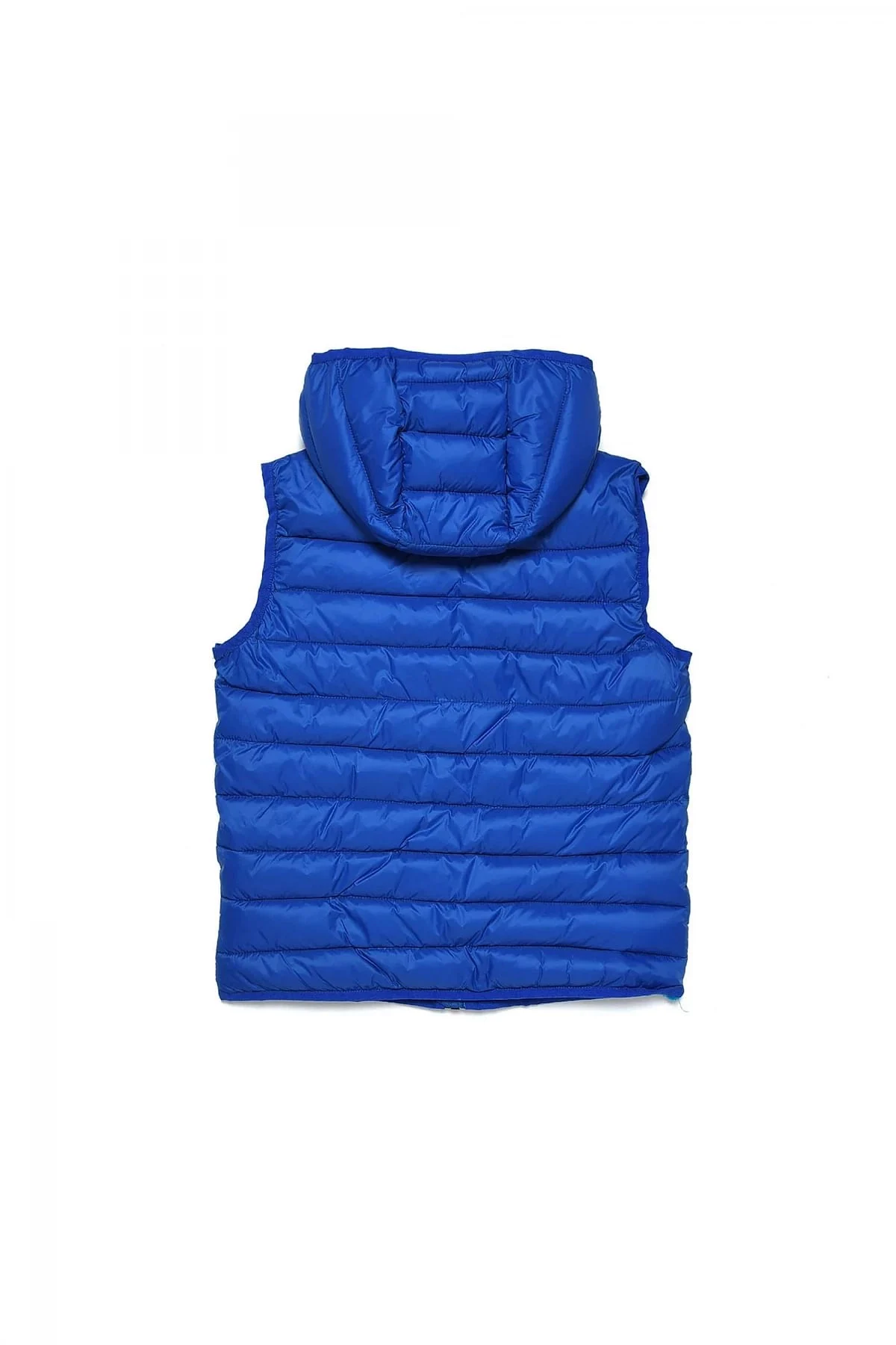 Blue Vest in quilted nylon