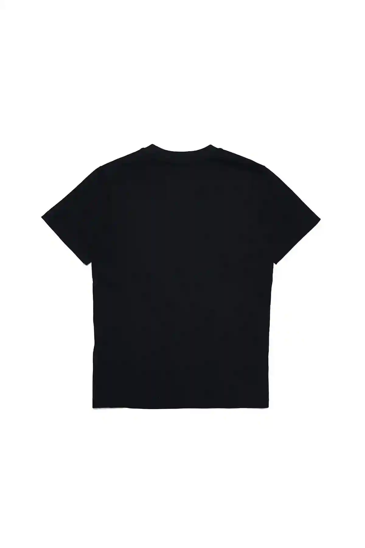 Black T-shirt with metallic oval D logo