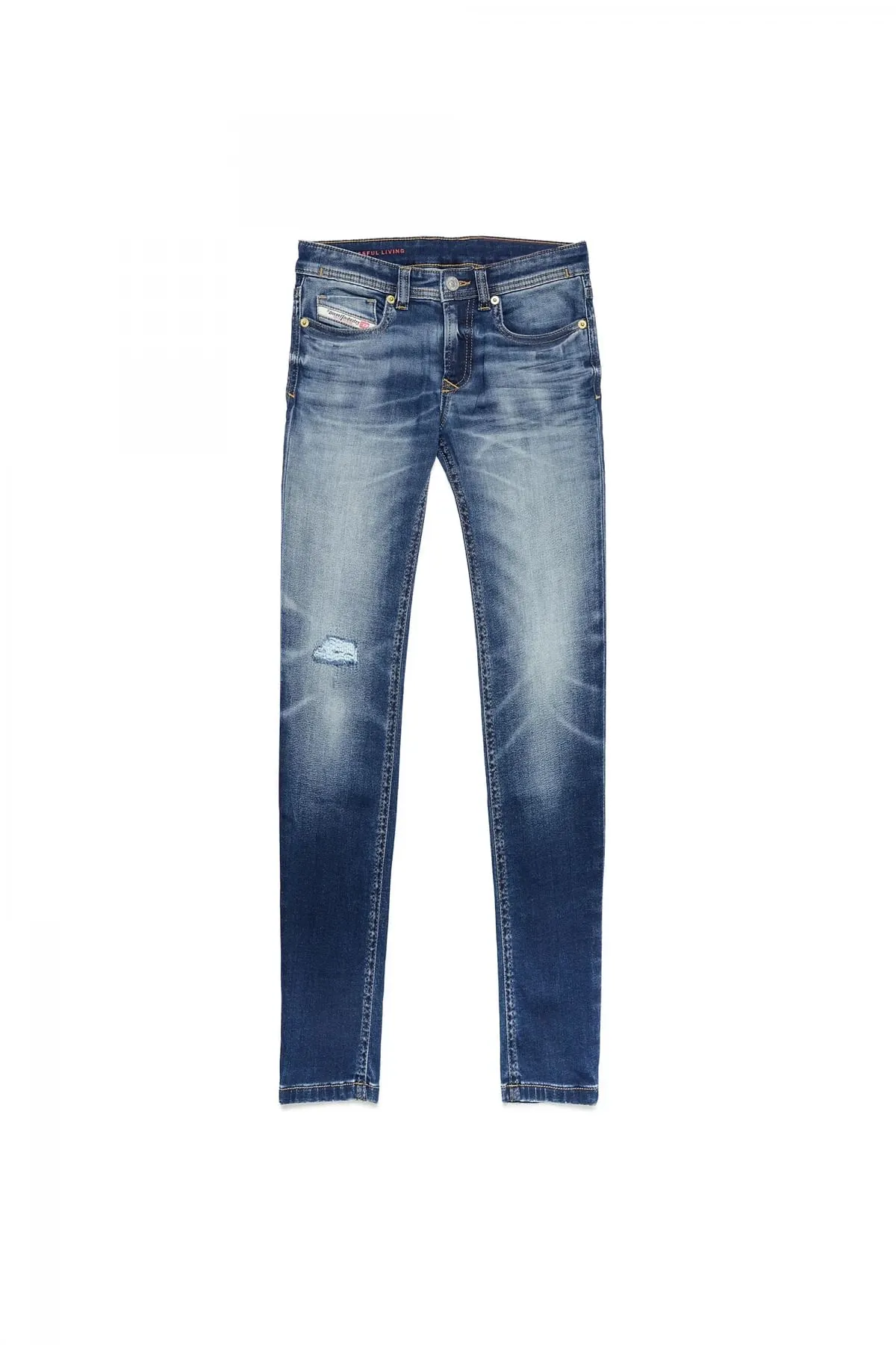 Blue Skinny Fit-Sleenker-Jeans