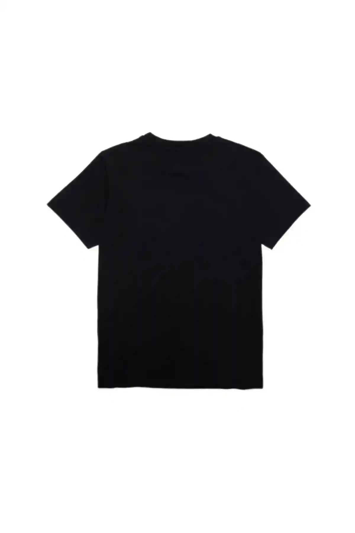 Black T-shirt with logo plaque