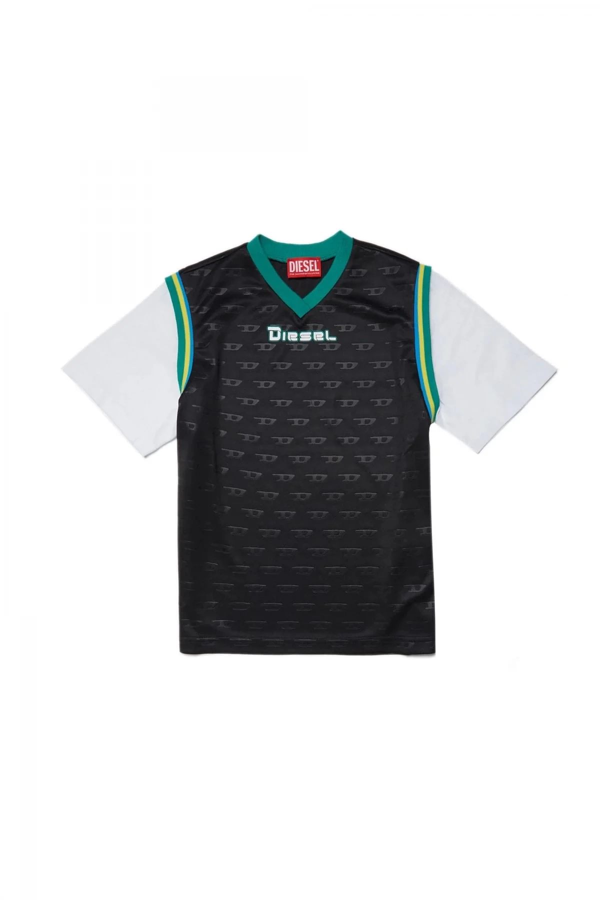 Black Basketball-style layered T-shirt
