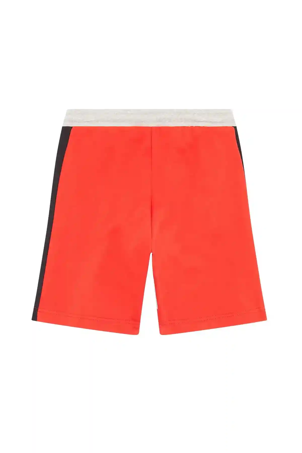 Red Sweat shorts with colour block details