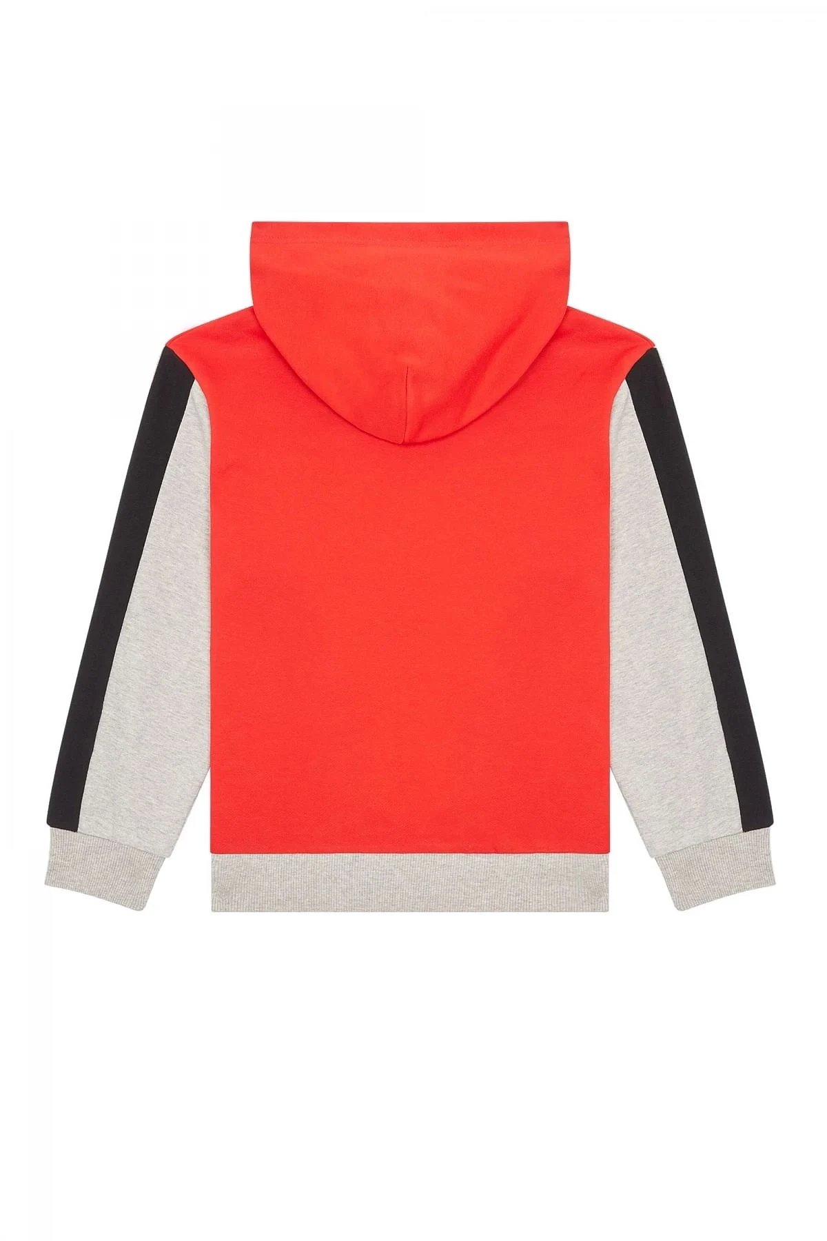 Red Hoodie with colour block details
