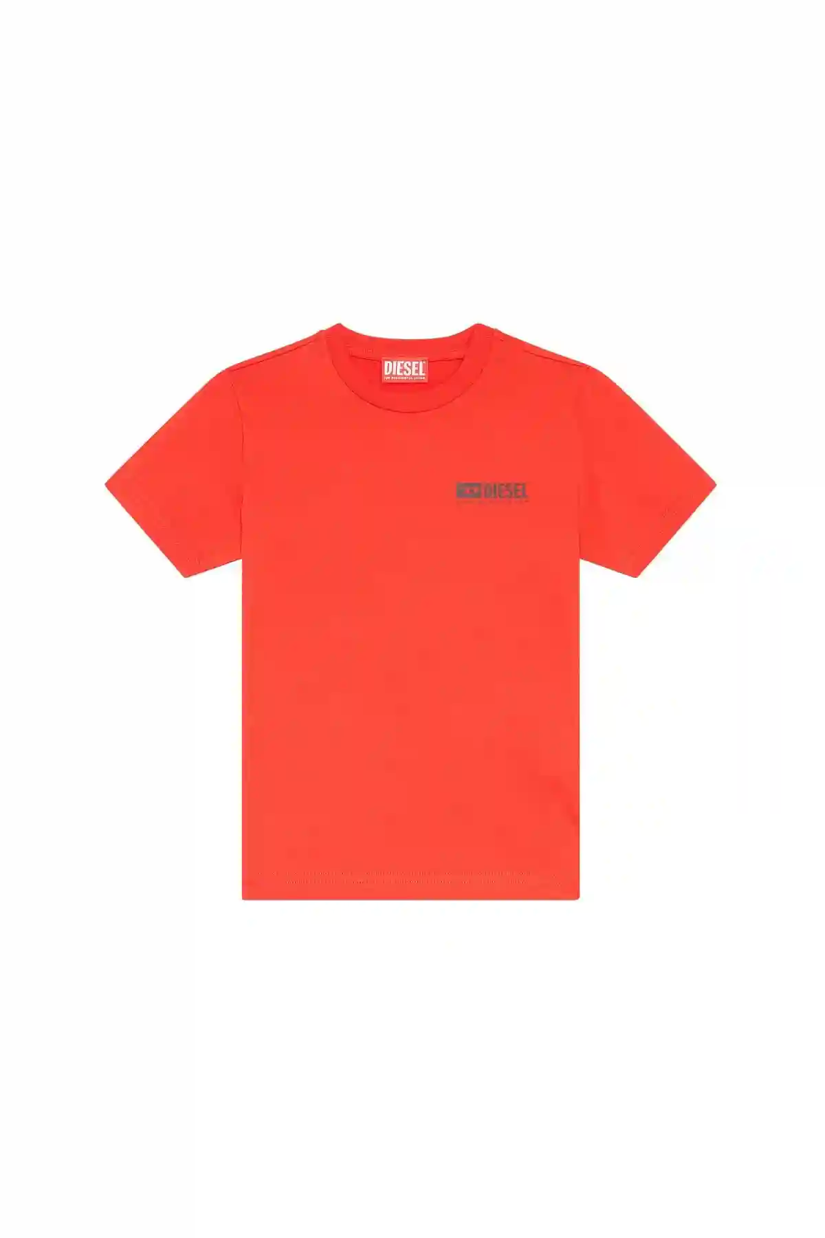 Red Cotton T-shirt with logo print