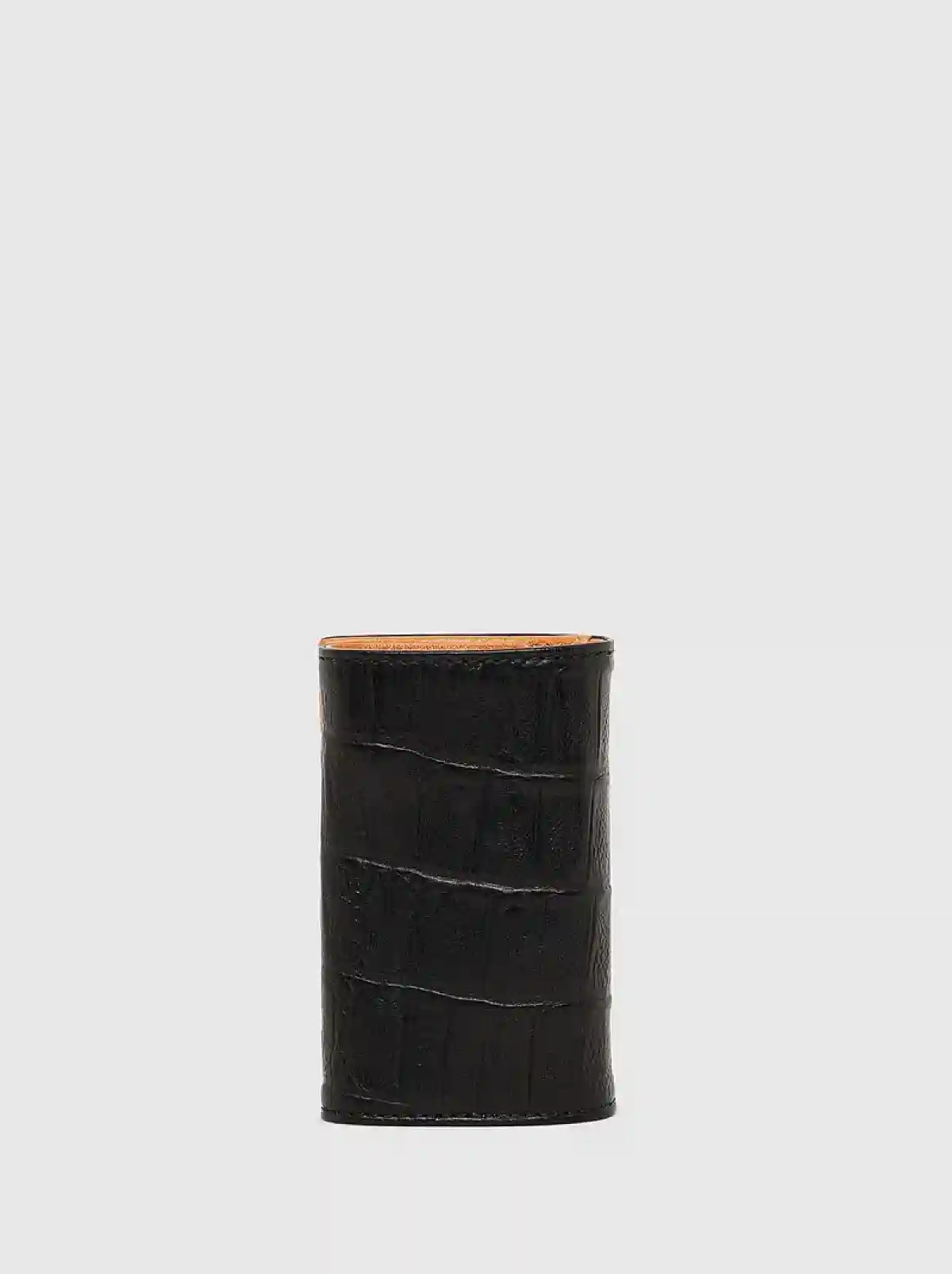 Black Key wrap in crocodile-effect leather