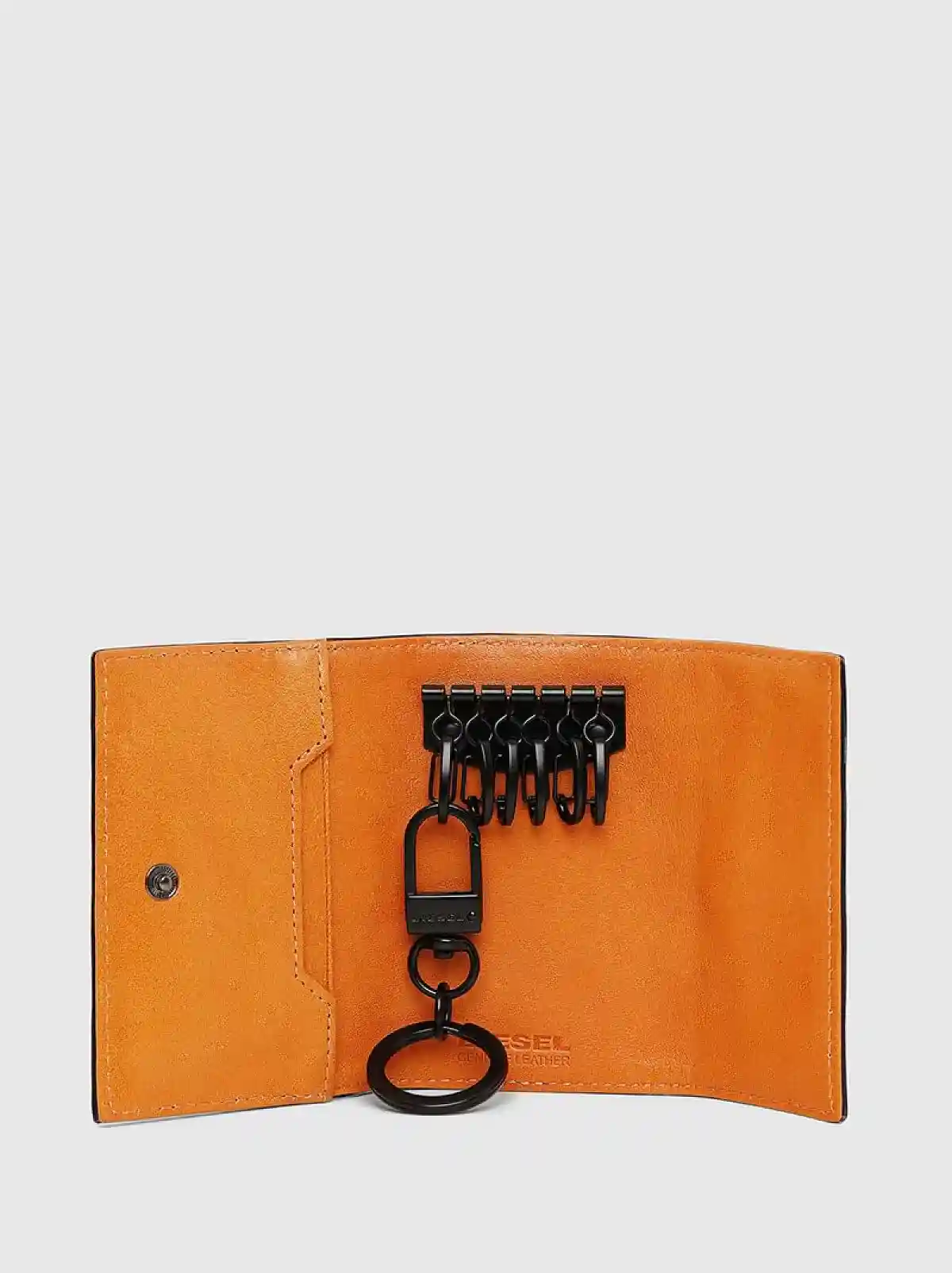 Black Key wrap in crocodile-effect leather