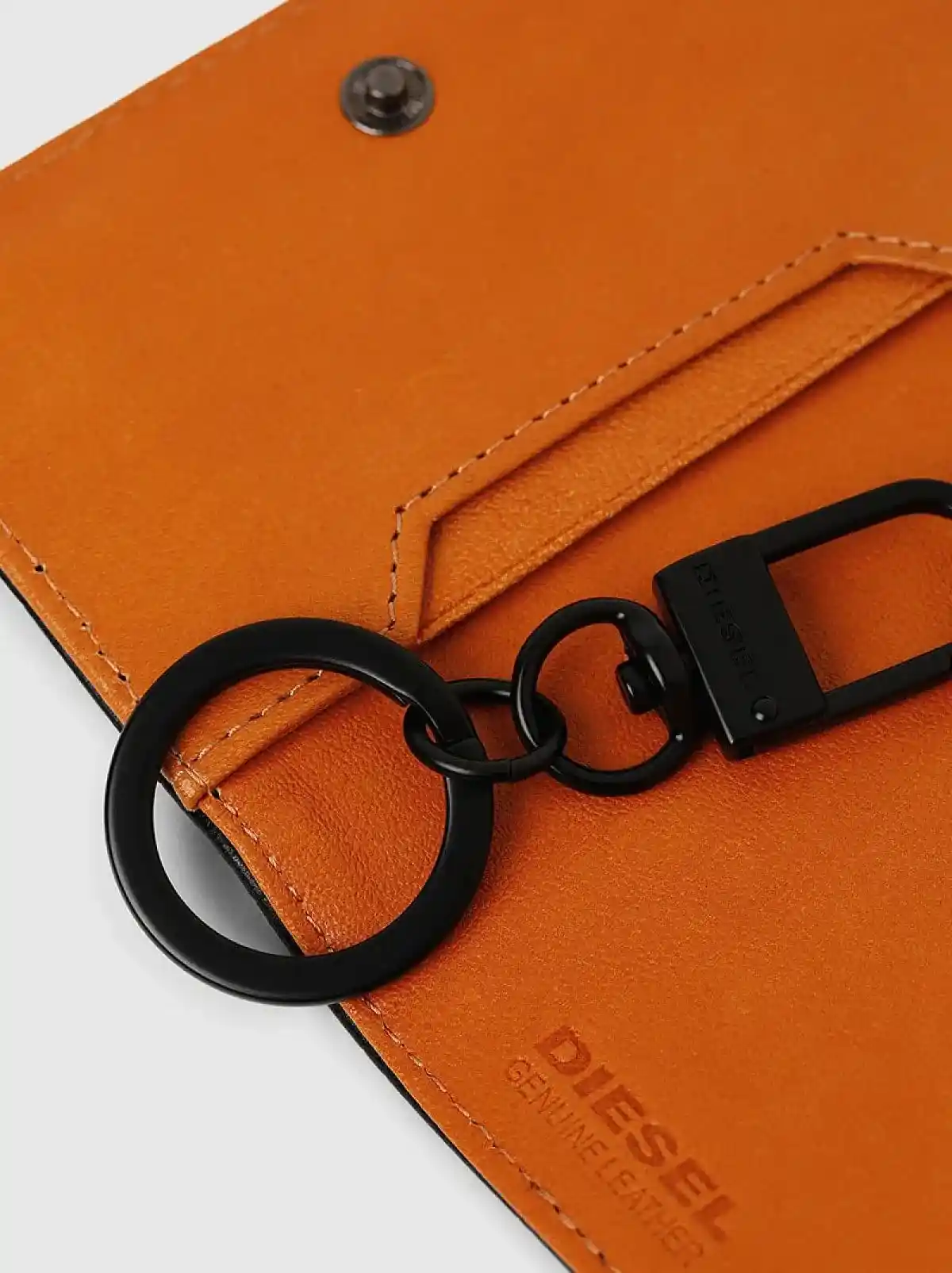 Black Key wrap in crocodile-effect leather