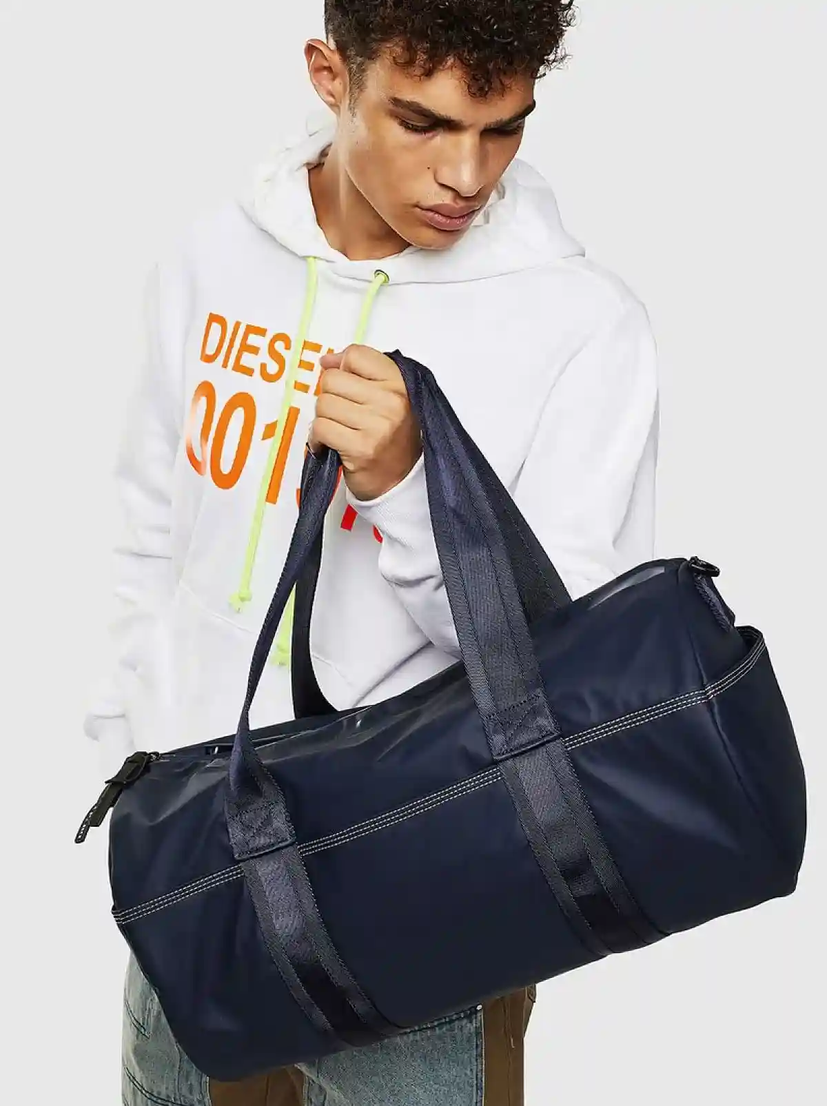 Blue Travel bag with logo